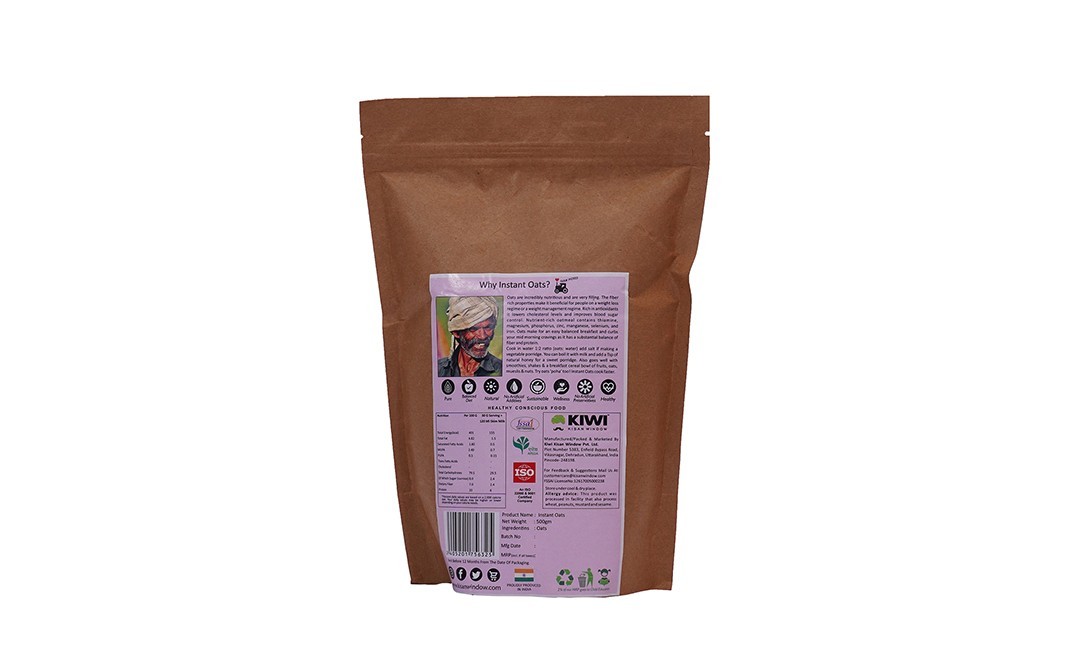 Kiwi Kisan Window Breakfast Cereal Oats    Pack  500 grams